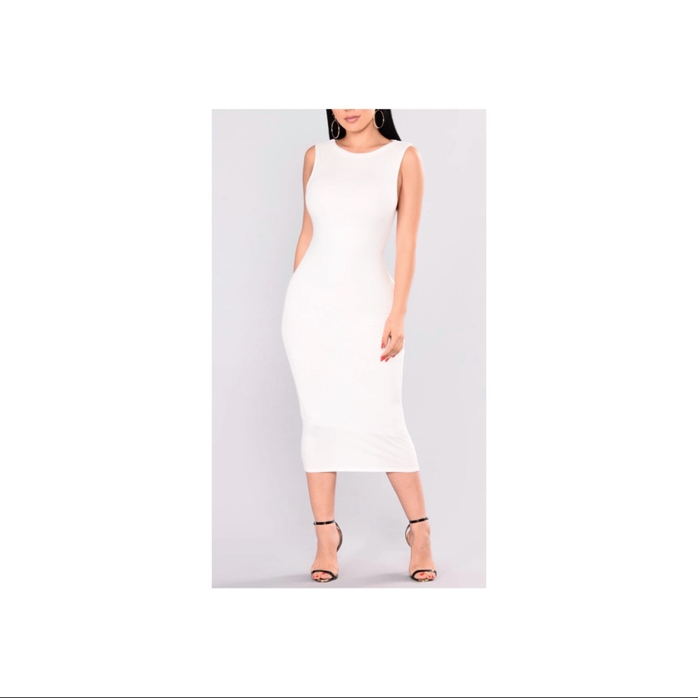 White Midi Dress White Party